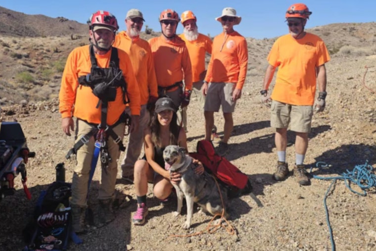 Mohave County Search & Rescue Heroically Saves Dog After 100-Foot Fall into Abandoned Mine Shaft