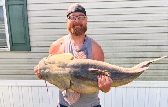 Monroe County Angler Codie Carlson Shatters Michigan State Record with Massive 64-Pound Flathead Catfish Catch