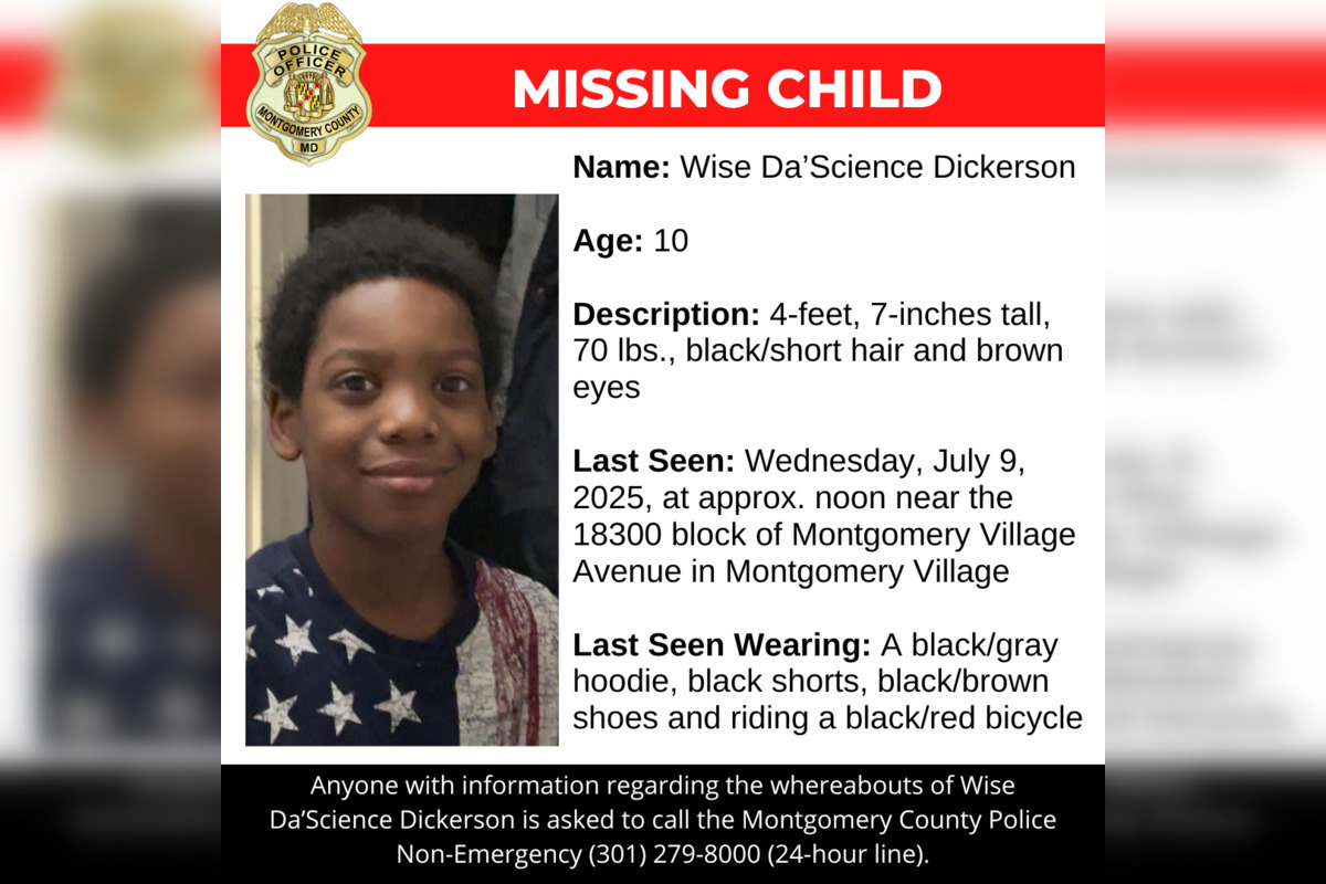Montgomery Community Urged to Aid in Search for Missing 10-Year-Old