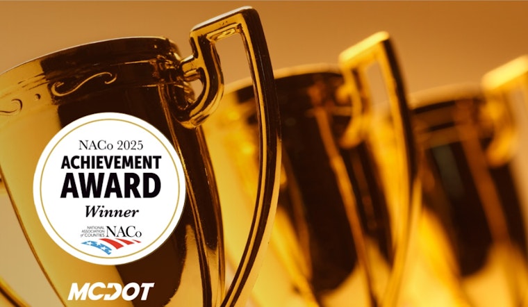 Montgomery County Department of Transportation Wins Eight NACo Achievement Awards for Innovation and Efficiency