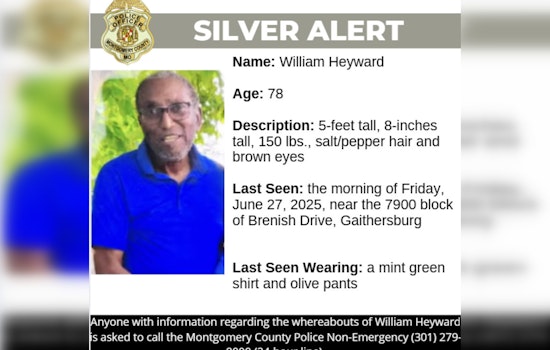 Montgomery County Police Issue Silver Alert for Missing 80-Year-Old William Heyward