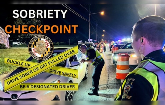 Montgomery County Police to Conduct Surprise Sobriety Checkpoint on Eve of July 4th Weekend