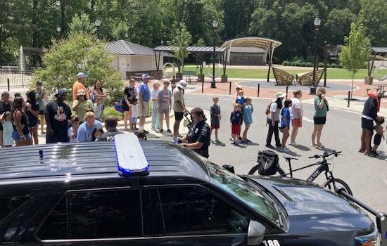 Mooresville Police Sweeten Community Relations with 'Cone with a Cop' Event at Liberty Park