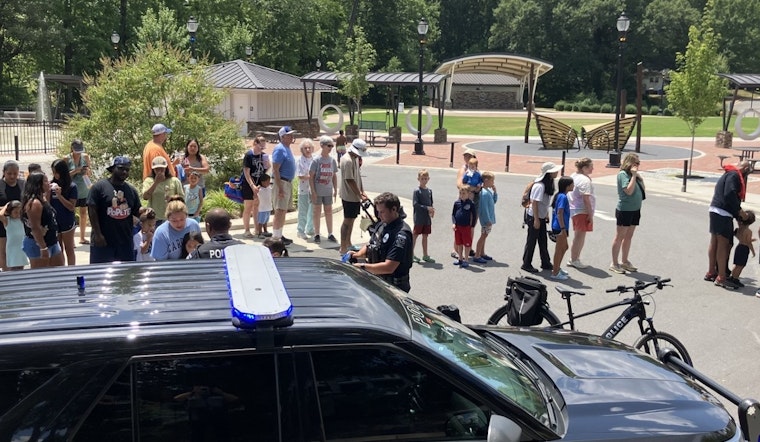 Mooresville Police Sweeten Community Relations with 'Cone with a Cop' Event at Liberty Park