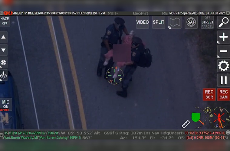 MSP Helicopter Locates Missing 83-Year-Old Woman with Dementia in Swamp near Waverly Township