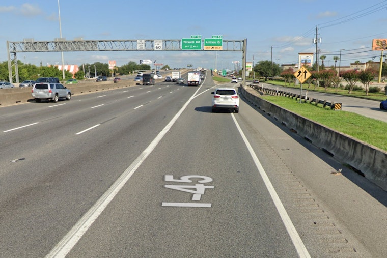 Multiple Hazmat Spills from Separate Collisions Snarl Traffic on I-45 North in Houston