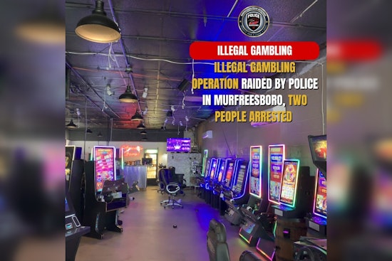 Murfreesboro Police Dismantle Illegal Gambling Operation, Two Arrested on Felony Charges