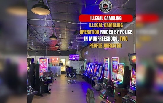 Murfreesboro Police Dismantle Illegal Gambling Operation, Two Arrested on Felony Charges