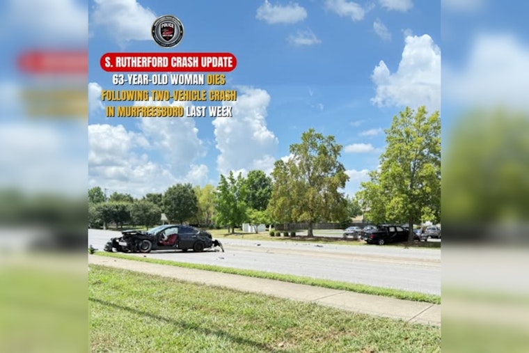 Murfreesboro Woman Succumbs to Injuries One Week After South Rutherford Boulevard Collision