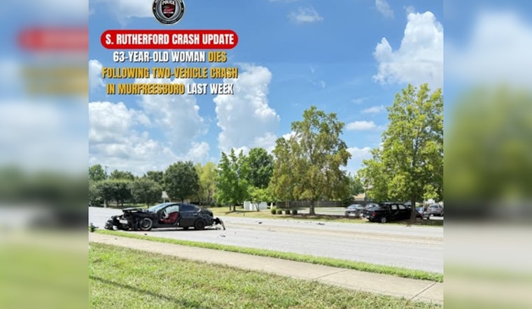 Murfreesboro Woman Succumbs to Injuries One Week After South Rutherford Boulevard Collision