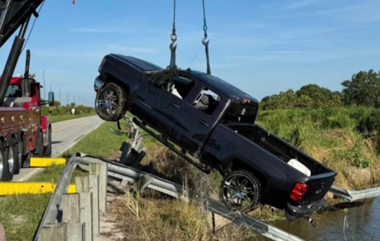 Mystery Unfolds as Divers Recover Empty Truck from Fort Pierce Canal as Sheriff's Deputies Search for Missing Occupants