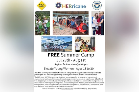 New Orleans Launches Free HERricane WATCH Summer Camp to Empower Young Women in Emergency Preparedness
