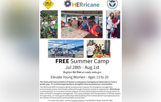New Orleans Launches Free HERricane WATCH Summer Camp to Empower Young Women in Emergency Preparedness