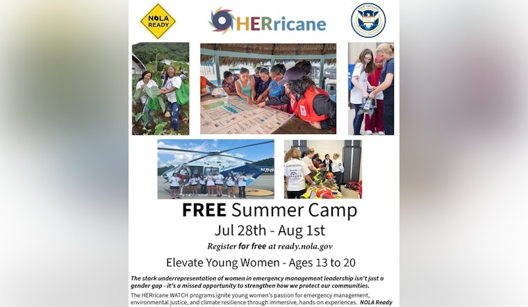 New Orleans Launches Free HERricane WATCH Summer Camp to Empower Young Women in Emergency Preparedness