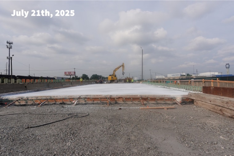 Nighttime Infrastructure Work Continues: Cleveland's SR 237 Bridge Deck Gets Concrete Upgrade Over Snow Road