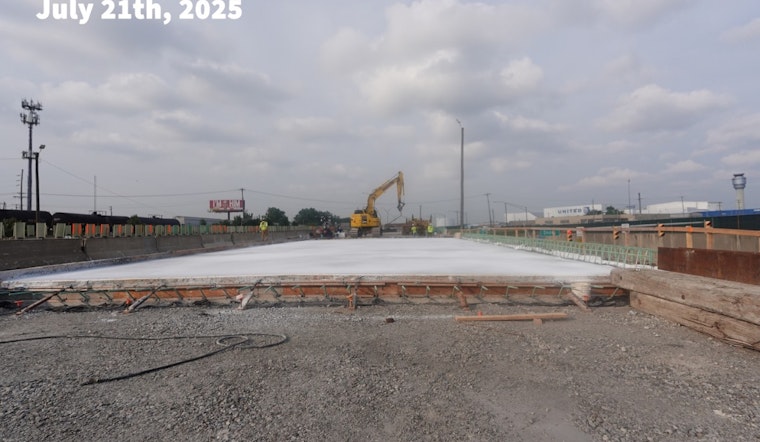 Nighttime Infrastructure Work Continues: Cleveland's SR 237 Bridge Deck Gets Concrete Upgrade Over Snow Road