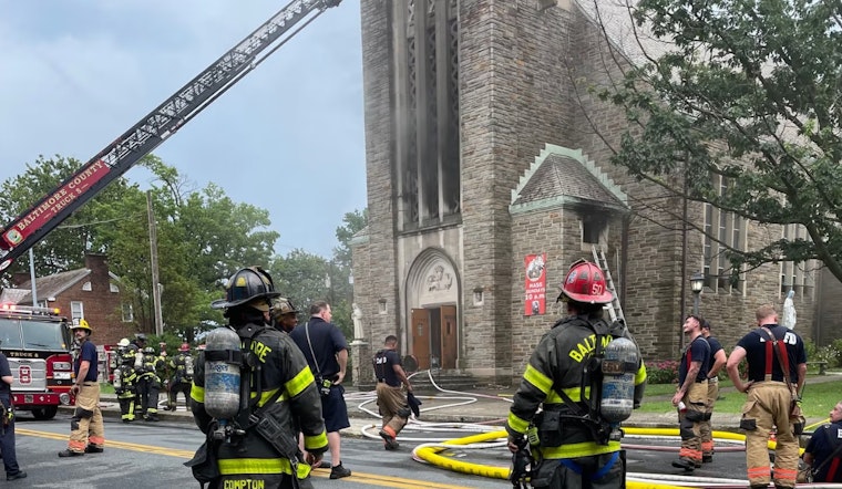 No Injuries as Firefighters Tame Blaze at St. Rita Church in Dundalk Amid Post-Storm Cleanup