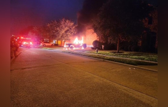 No Injuries Reported as Emergency Services Extinguish House and Car Fire on Marble Point Court