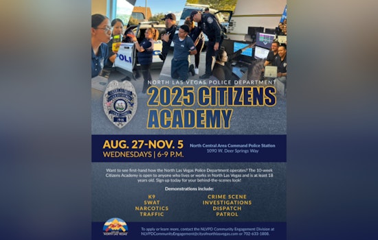 North Las Vegas Police Department Invites Residents to Explore Policing First-Hand in 2025 Citizens Academy