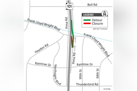 North Scottsdale Alert as Loop 101 On-Ramp at Raintree Drive Closes for 60 Days Starting July 20
