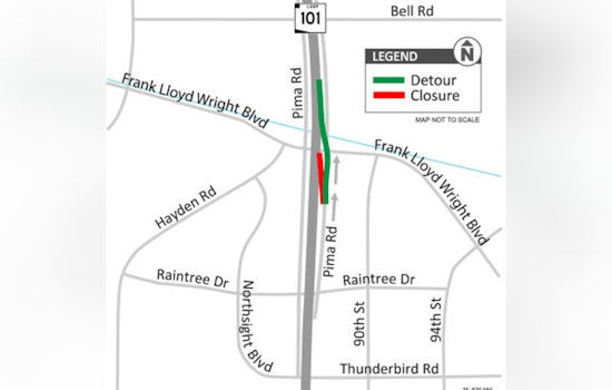 North Scottsdale Alert as Loop 101 On-Ramp at Raintree Drive Closes for 60 Days Starting July 20