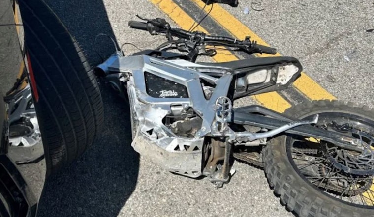 Oak View High-Speed Electric Motorcycle Pursuit Ends in Crash and Felony Arrests