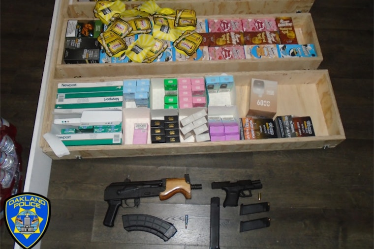 Oakland Raid on Unlicensed Smoke Shop Leads to Arrest and Seizure of Weapons and Contraband