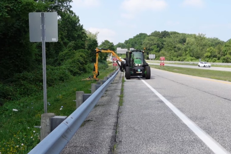 ODOT Brings Humor to Highway Maintenance in Lake County with "Defying Gravity" Mowing Post