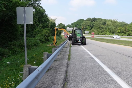 ODOT Brings Humor to Highway Maintenance in Lake County with "Defying Gravity" Mowing Post