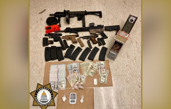 Orangevale Man Suspected of Drug Trafficking Arrested with Illegal Firearms and Cash, Sacramento Sheriff's Office