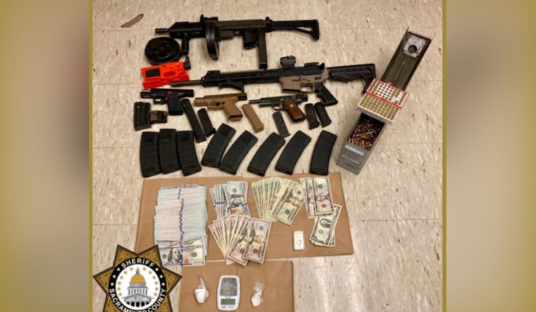Orangevale Man Suspected of Drug Trafficking Arrested with Illegal Firearms and Cash, Sacramento Sheriff's Office