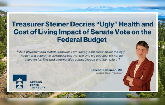 Oregon Treasurer Steiner Slams 'Ugly' Impact of 'One Big Beautiful Bill Act' Citing Dire Health and Economic Fallout