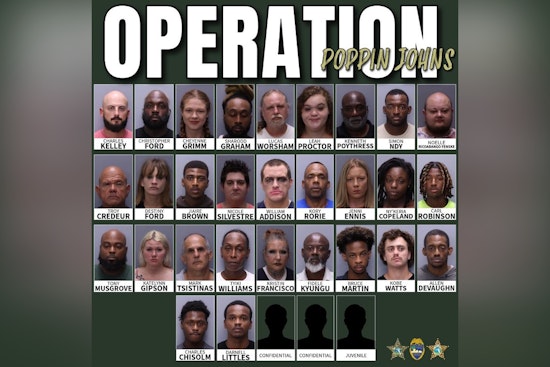 Over 30 Arrested in St. Johns Sting Targeting Prostitution, Trafficking, and Illegal Firearms