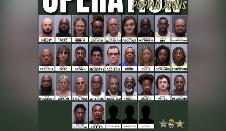 Over 30 Arrested in St. Johns Sting Targeting Prostitution, Trafficking, and Illegal Firearms
