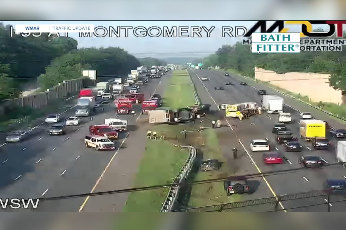 Overturned Tractor-Trailer on I-95 Causes Significant Delays in Howard