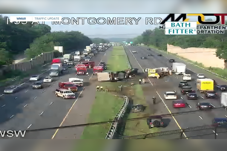 Overturned Tractor-Trailer on I-95 Causes Significant Delays in Howard County