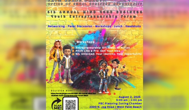 Palm Beach County Hosts 6th Annual Youth Entrepreneurship Forum to Ignite Teen Business Ambitions