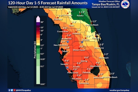 Pinellas County Warns Residents to Prepare for Potential Flooding Amidst Heavy Rainfall Forecast