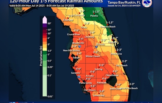 Pinellas County Warns Residents to Prepare for Potential Flooding Amidst Heavy Rainfall Forecast