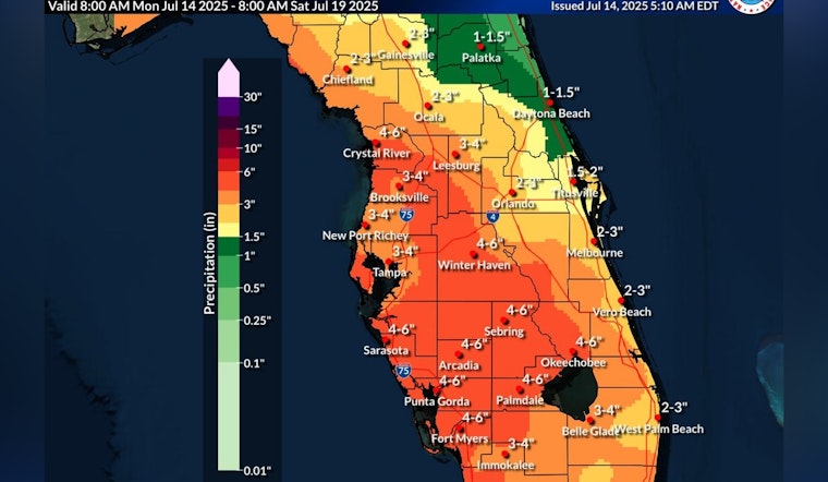 Pinellas County Warns Residents to Prepare for Potential Flooding Amidst Heavy Rainfall Forecast