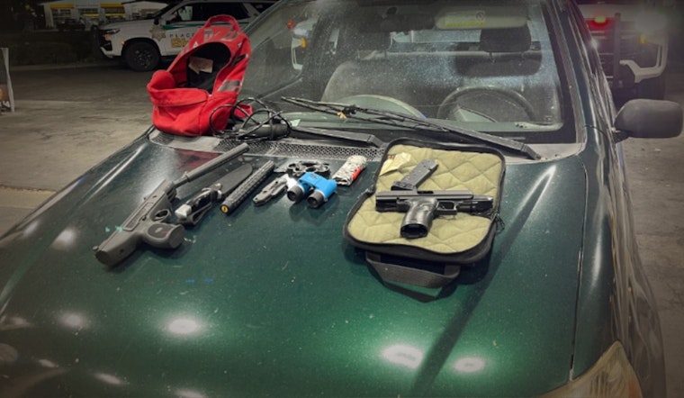 Placer County Traffic Stop Leads to Arrest of Convicted Felon with Arsenal of Weapons, Drugs in Granite Bay