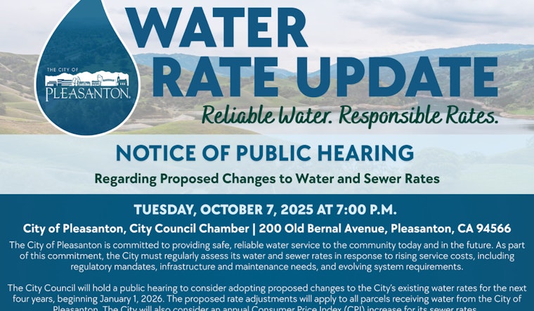 Pleasanton City Council Greenlights Water Rate Study Amid Calls for Public Input