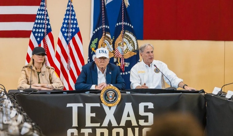 President Trump and Governor Abbott Rally Support in Flood-Stricken Kerrville, Texas