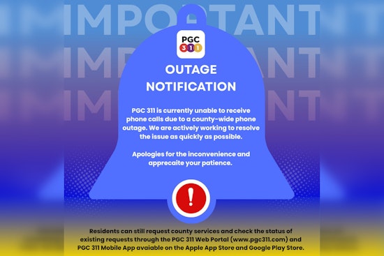 Prince George's County Tackles PGC311 Phone Outage, Urges Residents to Use App and Web Portal