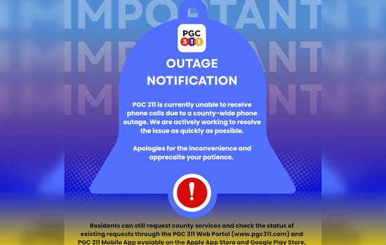 Prince George's County Tackles PGC311 Phone Outage, Urges Residents to Use App and Web Portal