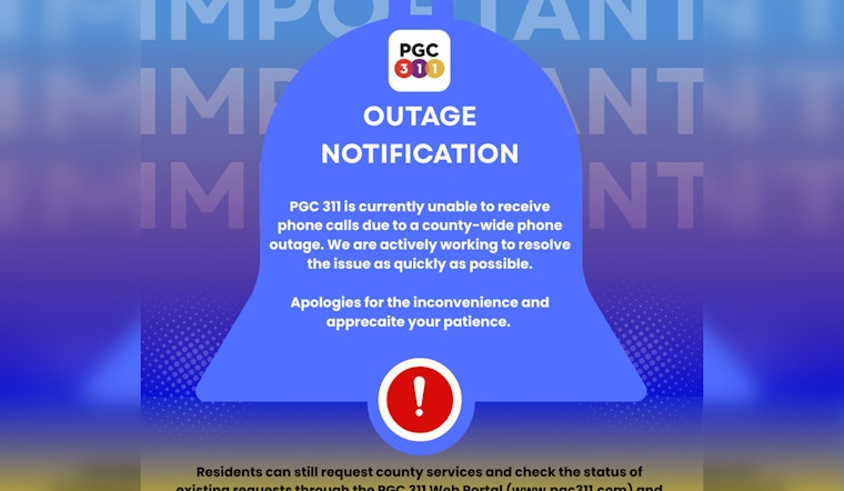 Prince George's County Tackles PGC311 Phone Outage, Urges Residents to Use App and Web Portal