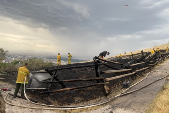 Quick Action by Salt Lake City Firefighters Subdues Grass Fire Near Ensign Peak Trailhead