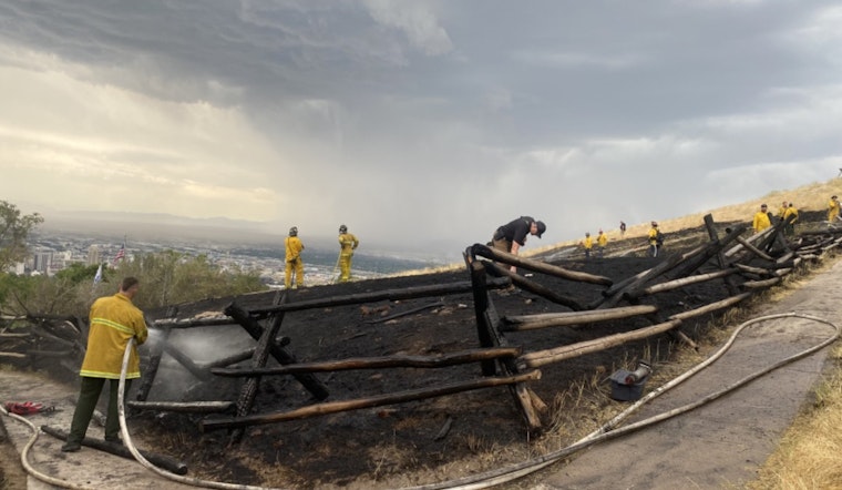 Quick Action by Salt Lake City Firefighters Subdues Grass Fire Near Ensign Peak Trailhead