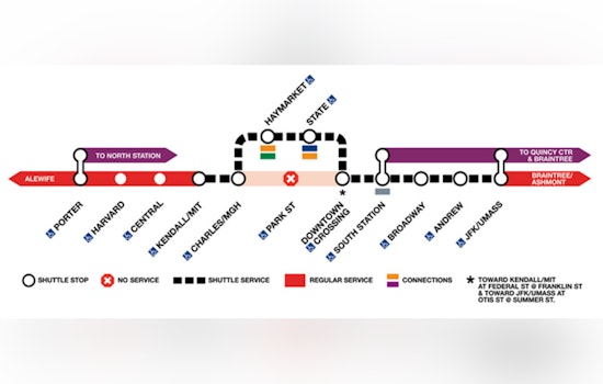 Red Line Detours as Shuttle Buses Replace Trains in Cambridge Area for Scheduled MBTA Maintenance