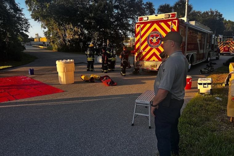 Regional Fire Rescue Teams Band Together to Contain Hazmat Incident at Boston Whaler in Flagler Beach